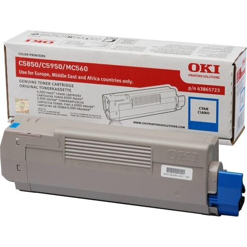 OKI Toner C5850/5950//MC590N/ 560DN cyan (43865723)