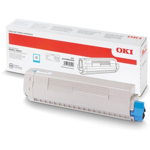 OKI Toner cyan für MC853DN/MC853DNCT/MC853DNV/ MC873DN/MC873DNC/MC873DNCT/ MC873DNV/MC873DNX (45862839)