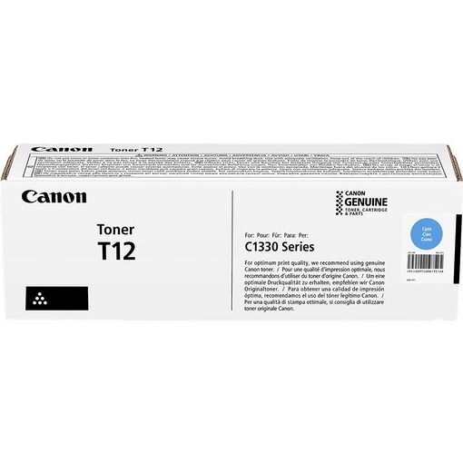 Canon Toner Cart. T-12 for i-SENSYS XC 1300/1333 cyan (5097C006)