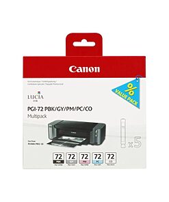 Canon Ink Cart. PGI-72 Multi Pack für Pixma Pro 10 (PBK/GY/PM/PC/CO)(6403B007)