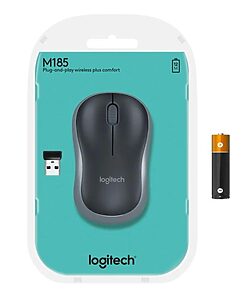 Logitech Wireless Mouse M185 -SWIFT GREY- EWR2 (910-002235)