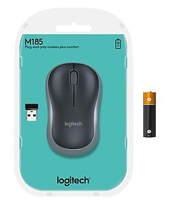 Logitech Wireless Mouse M185 -SWIFT GREY- EWR2 (910-002238)