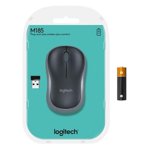 Logitech Wireless Mouse M185 -SWIFT GREY- EWR2 (910-002238)