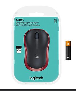 Logitech Wireless Mouse M185 red (910-002240)