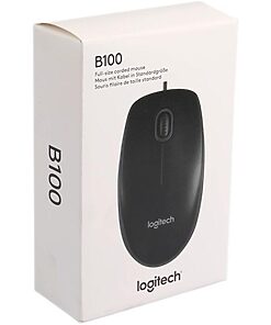 Logitech B100 Optical USB Mouse for Bus -BLACK- EMEA (910-003357)