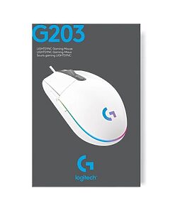 Logitech G203 Lightsync Gaming Mouse USB white (910-005797)