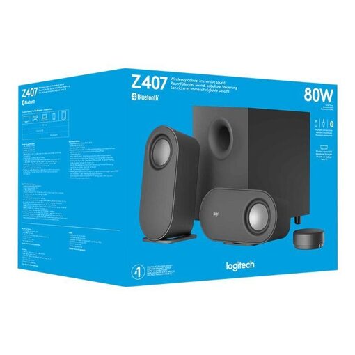 Logitech Bluetooth Computer Speakers subwoofer Z407 (980-001348)