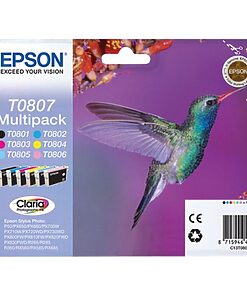 Epson Ink Cart. C13T08074011 für Stylus Photo R265/360/ RX560/585/685/P50/PX650/660/ 700W/710W/720WD/730WD/810FW/ 820FWD/830FWD Multipack