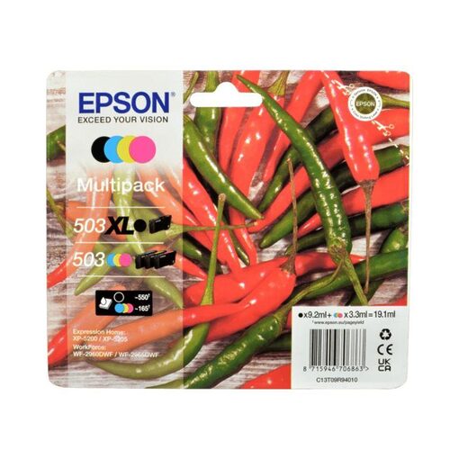 EPSON 503XL/503 Tintenpatrone black cyan magenta yellow C13T09R94010 Epson XP-5200