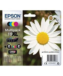 Epson Ink Cart. Multipack Claria Home C13T18164012 für Expression Home XP30/102/202/ 205/215/302/305/312/315/402/ 405/415/422/325/425/322/212/ 225 (BK