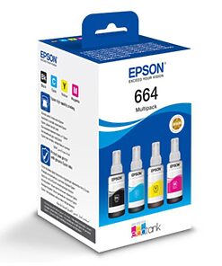 EPSON T664 Ink cartridge black cyan magenta yellow C13T66464A Epson L 655