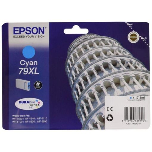 Epson Ink Cart. C13T79024010 für WF-5620DWF5/4630DWF/ 4640DTWF/5110DW/5690DWF/5190DW cyan XL