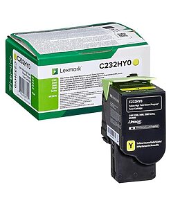 Lexmark Return Print Cart. C232HY0:C2325/C2425/C2535/ MC2325/MC2425/MC2535/MC2640 yellow high capacity