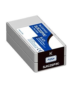 Epson Ink Cart. SJIC22P(K) - Schwarz - Original - Tintenpatrone (C33S020601)