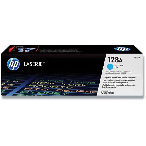 HP Toner Cart. CE321A (128A) für LJ CM1415/CM1415NF/ CP1525 cyan