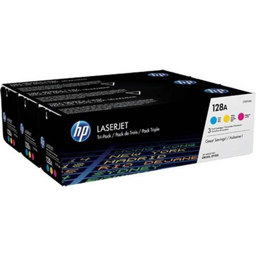 HP Toner Cart. CF371AM (128A) für LJ CM1415/1415NF/CP1525 Rainbow Pack (C/M/Y) (CE321A/CE322A/CE323A)