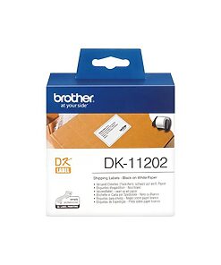 Brother Versand-Etiketten DK-11202 für QL-500/550/650TD/ 1050/1050N/1060/1060N (Päckchen)(62x100mm) (300Stk/Rolle)