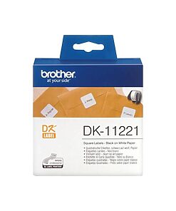 Brother Mehrzweck-Etiketten quadratisch DK-11221 (23x23mm)(1000Stk.)