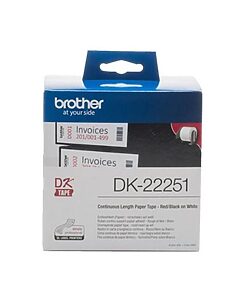 Brother Continuous label 22225 white