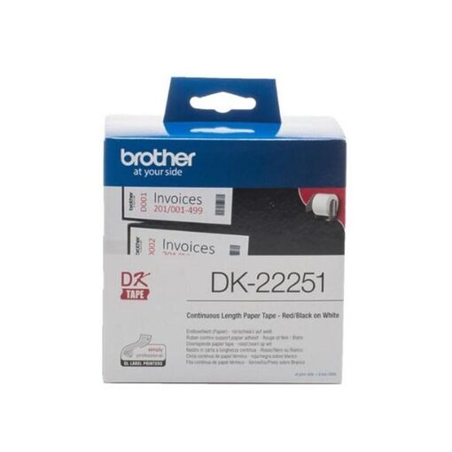 Brother Continuous label 22225 white