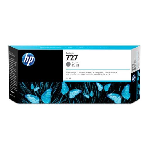 HP Ink Cart. F9J80A No.727 für Designjet T 1500/920 grey high capacity