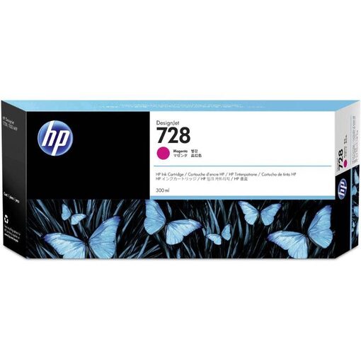 HP Ink Cart. F9K16A No. 728 für Designjet T730/T830 magenta (300 ml)