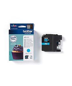 Brother Ink Cart. LC-123C für MFC-J4510DW/-4410DW/ -J4610DW/-J650DW/-J6720DW/ -J6520DW/-J245/DCP-J4110DW/ -J152W/-J132W cyan