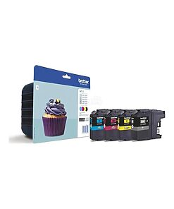 Brother Ink Cart. LC-123VALBPDR Value Pack für MFC-J4510DW/-4410DW/ -J4610DW/-J4710DW/-J470DW/ -J650DW/-J6720DW/-J6920DW/ -J870DW/DCP-J132W/-J152W (bk/c/m/y)