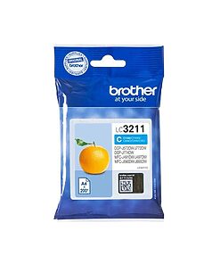 Brother Ink Cart. LC-3211C für DCP-J572DW/J772DW/J774DW/ MFC-J491DW/J497DW/J890DW/ MFC-J895DW cyan