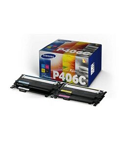 Samsung Rainbow Kit CLT-P406C für CLP-360/365/ CLX-3300/3305 (bk/c/m/y) (CLT-P406C/ELS)(SU375A)