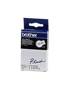 Brother P-touch TC 201 black/white (12 mm)