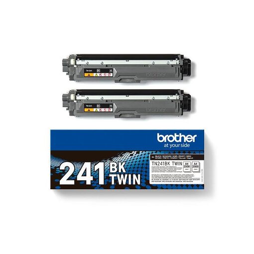 Brother Toner TN-241BKT black für HL-3140CW/-3150CDW/ -3170CDW/MFC-9140CDN/-9340CDW/ -9330CDW/DCP-9020CDW TWIN PACK