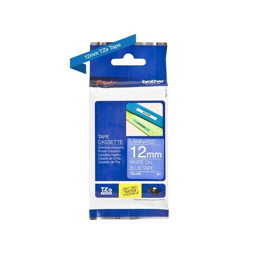 Brother P-touch TZE535 blue/white (8m x 12mm)