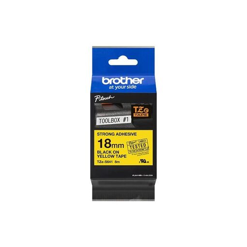 Brother P-touch TZE-S641 yellow/black (8m x 18mm)